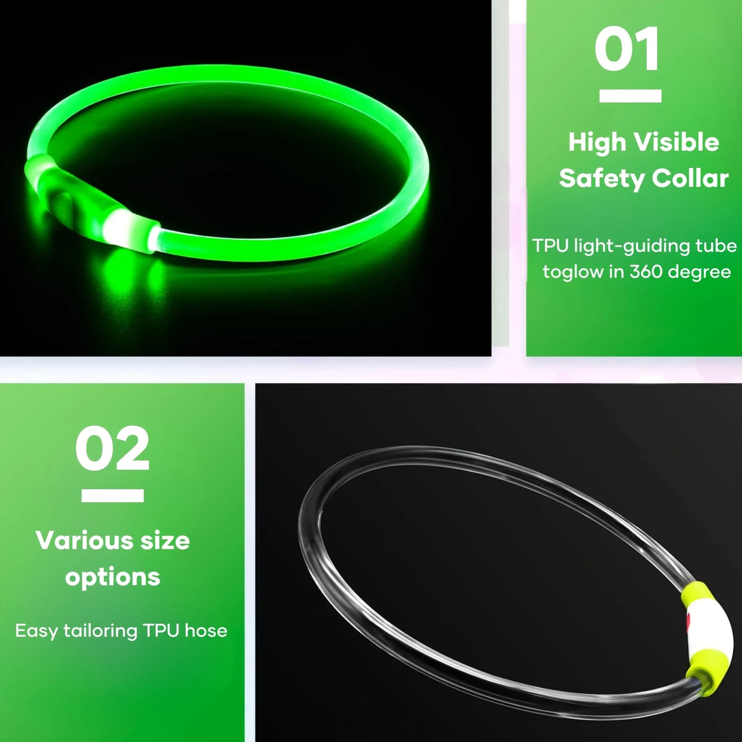 Collier Lumineux LED â Rechargeable USB
