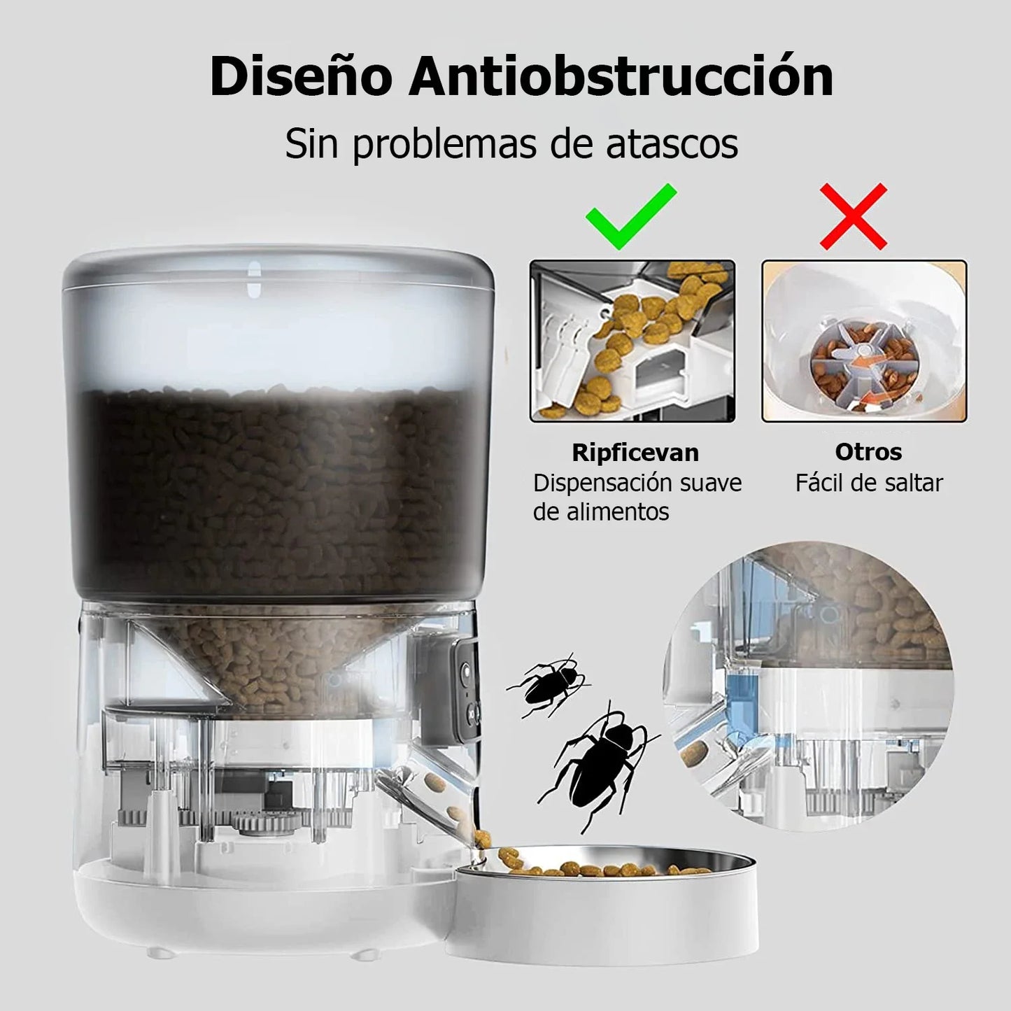 Distributeur automatique de croquettes 4L