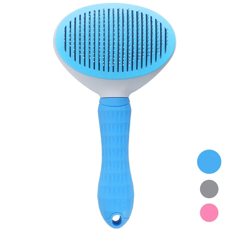 Brosse autonettoyante anti-poils pour chats & chiens