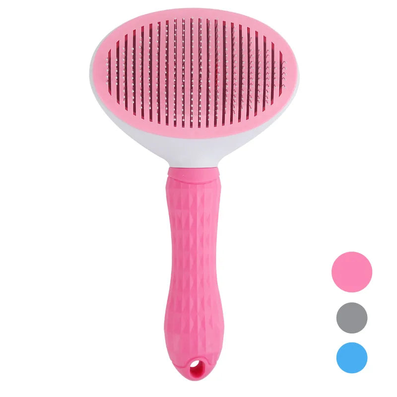 Brosse autonettoyante anti-poils pour chats & chiens