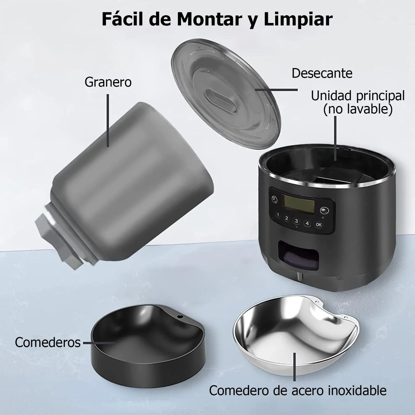 Distributeur automatique de croquettes 4L