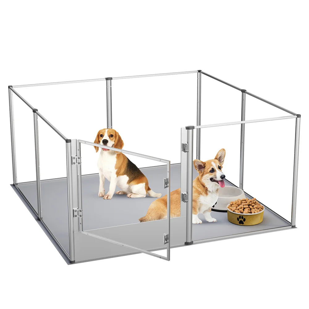 Enclos transparent XXL pour chiens & petits animaux
