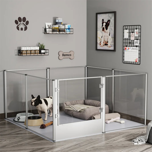 Enclos transparent XXL pour chiens & petits animaux