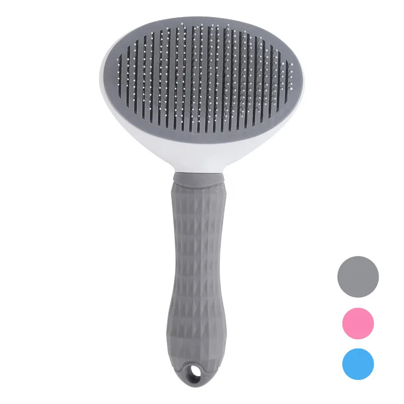 Brosse autonettoyante anti-poils pour chats & chiens
