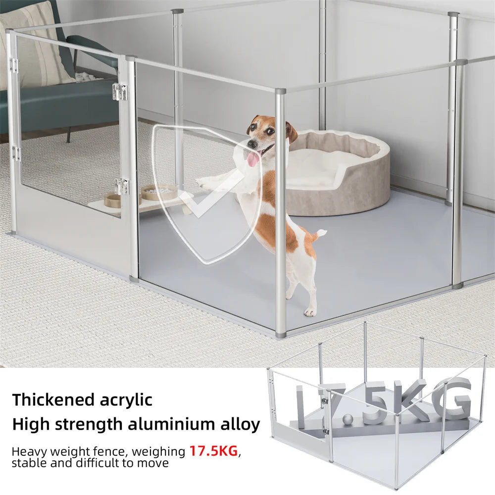 Enclos transparent XXL pour chiens & petits animaux