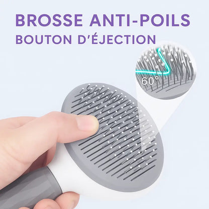 Brosse Anti-Poils 2-en-1 Chien & Chat