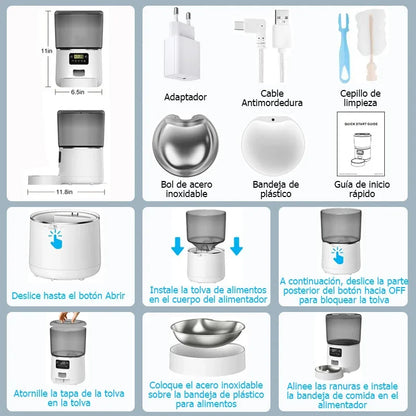 Distributeur automatique de croquettes 4L