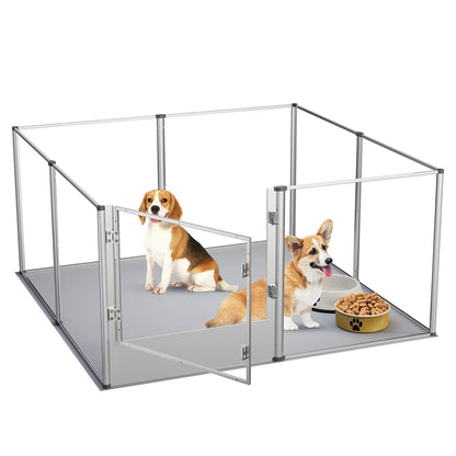 Enclos transparent XXL pour chiens & petits animaux